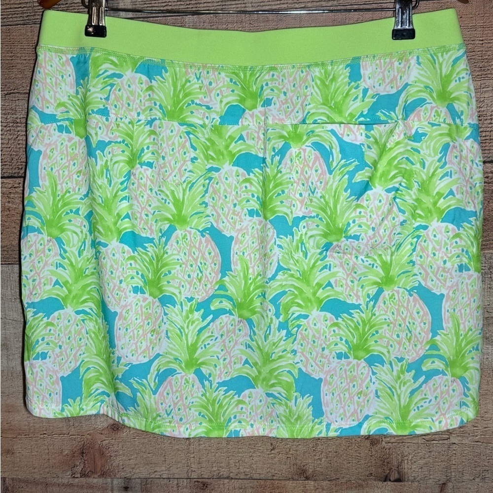 RLX Ralph Lauren Pineapple Print Skort Golf Pickleball Tennis Women’s size Large - Picture 3 of 12